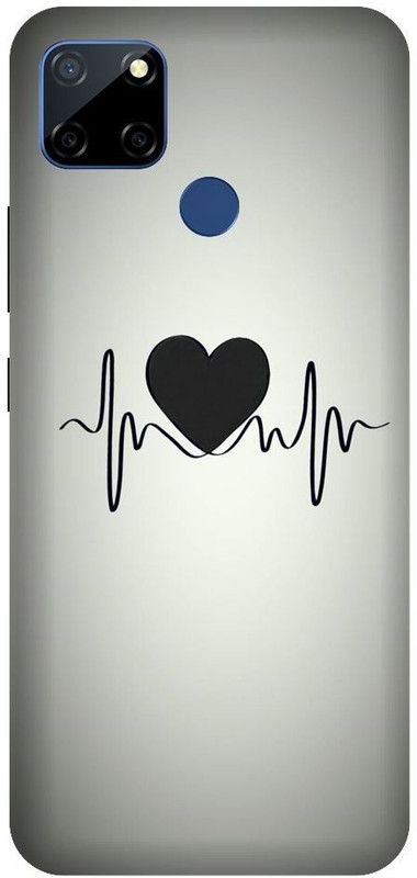 URCHIN Back Cover for Narzo 30A heartbeat, A, Latter A, Love, Heart  (Multicolor, Shock Proof, Pack of: 1)