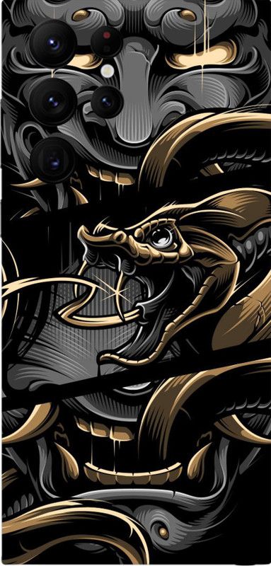 AsSkin Samsung Galaxy s22 Ultra 5g, samsung s22 ultra 5g, Samsung Galaxy Mobile Skin  (Ultra Super Japanes Hannya Skin With High Matte Finish.)