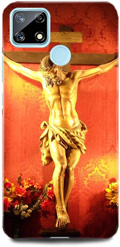 MP ARIES MOBILE COVER Back Cover for Realme C12  (Orange, Gold, Hard Case, Pack of: 1)