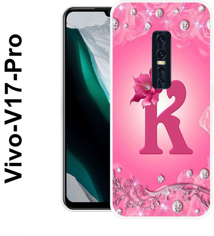 INDIALAND Back Cover for Vivo V17 Pro  (Pink, Silver, Silicon)