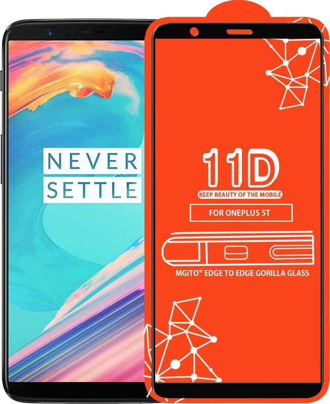 MGito Edge To Edge Tempered Glass for OnePlus 5T  (Pack of 1)