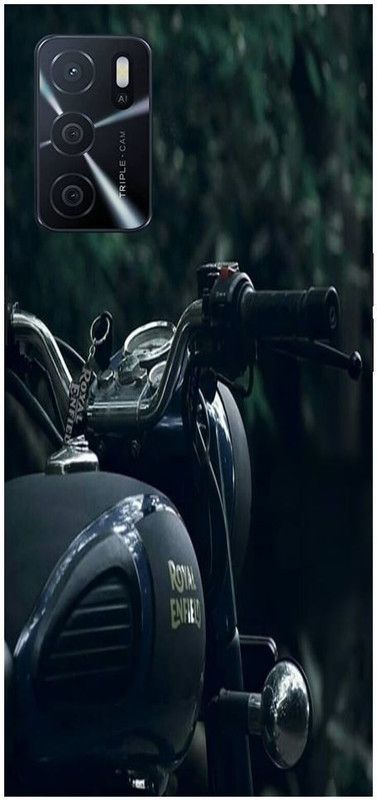 Bluvver Back Cover for OPPO A53s 5G, CPH2321 Printed Royal Enfield Bike Back Cover  (Multicolor, Hard Case, Pack of: 1)
