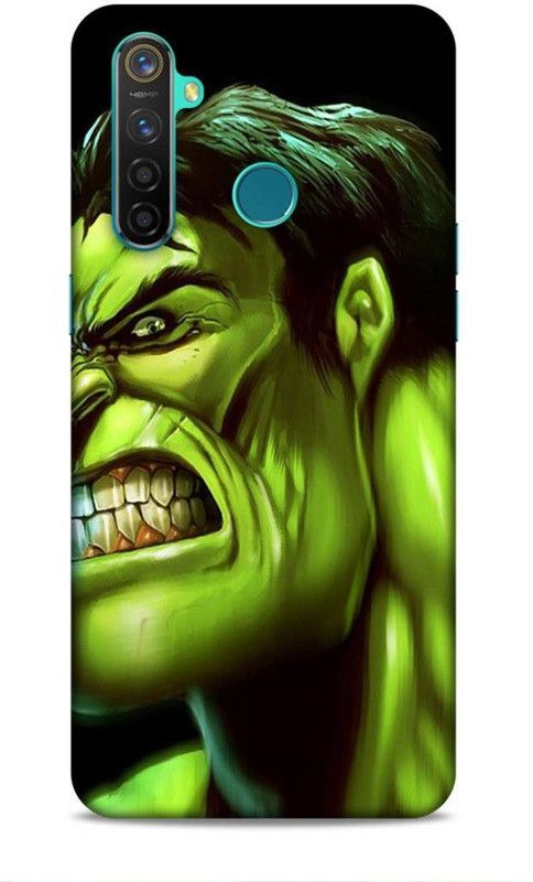 Keviv Back Cover for Realme 5 Pro  (Black, Green, 3D Case, Pack of: 1)
