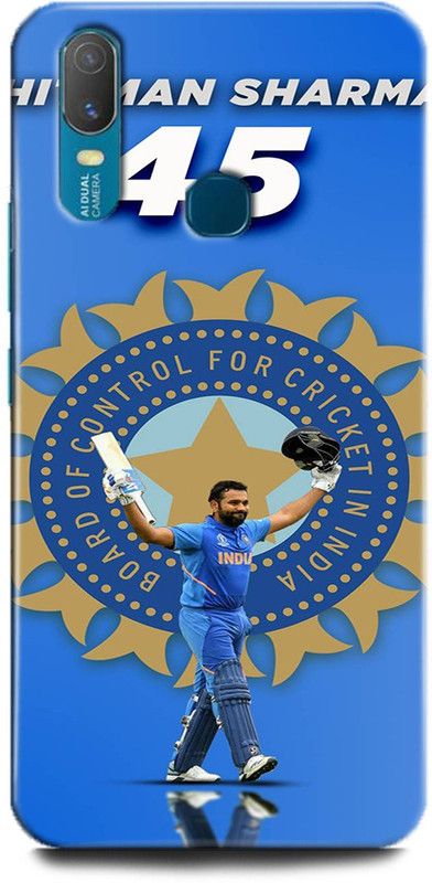 Afterglow Back Cover for Vivo Y11 rohit sharma, bcci,cricketer, indian khiladi, ipl, mi, t20  (Multicolor, Dual Protection, Pack of: 1)