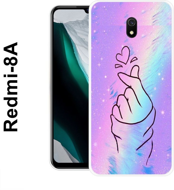 JATLAND Back Cover for Redmi 8A  (Multicolor, Silicon)