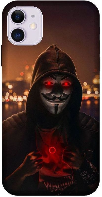 BYXIS Back Cover for iphone 11 Anonymous, Hacker, Trap, Neon, Light  (Multicolor, Shock Proof, Pack of: 1)
