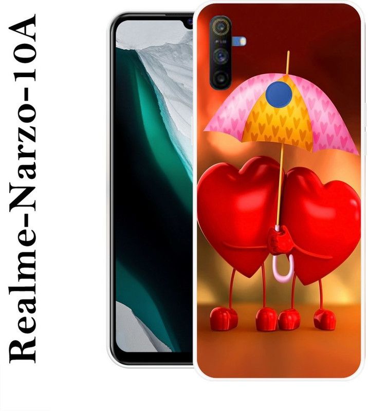BAGRA Back Cover for Realme Narzo 10A  (Multicolor, Grip Case, Silicon)