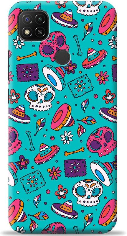 Crafter Back Cover for Mi Redmi 9  (Blue, Shock Proof, Pack of: 1)