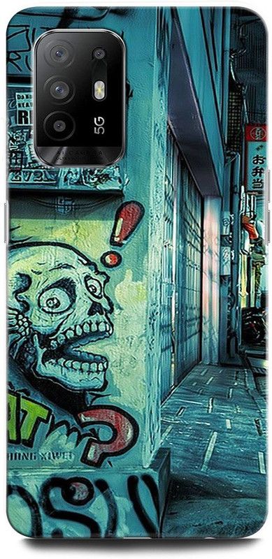 ORBIQE Back Cover for OPPO F19 Pro+ 5G CPH2213 STREET GRAFFITI, HORROR, ART, AWESOME  (Multicolor, Hard Case)