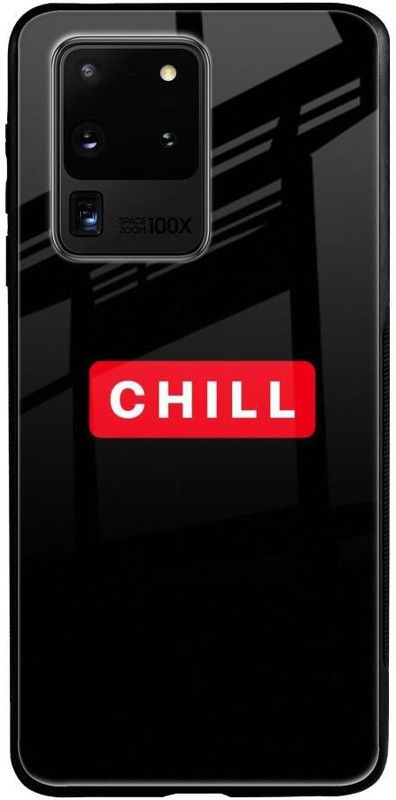 QRIOH Back Cover for Samsung Galaxy S20 Ultra  (Black, Grip Case, Silicon, Pack of: 1)