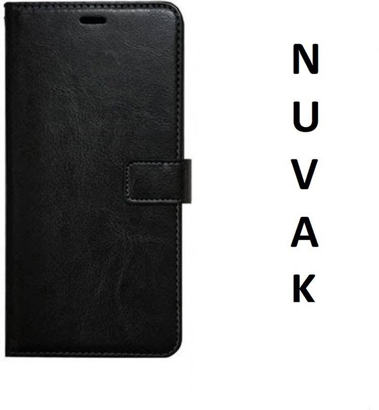 Nuvak Flip Cover for Motorola Moto C Plus  (Black, Dual Protection, Pack of: 1)