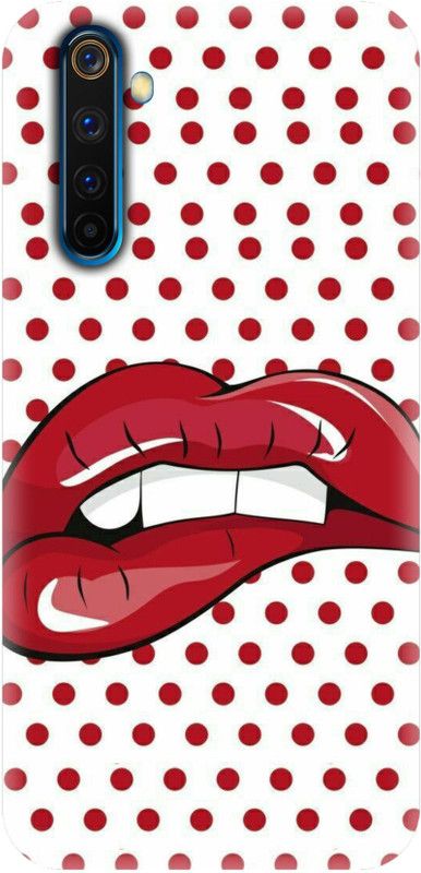#Uncultured Back Cover for Realme 6, Realme 6i - Lips Print  (Multicolor, Hard Case, Pack of: 1)