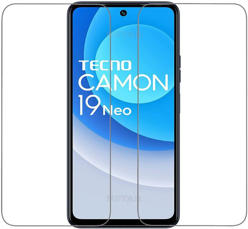 NSTAR Tempered Glass Guard for Tecno Camon 19 Neo  (Pack of 2)