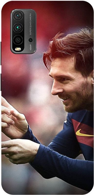 Bluvver Back Cover for Redmi 9 Power, M2010J19SI, Printed Lione Messi Back Cover  (Multicolor, Hard Case, Pack of: 1)