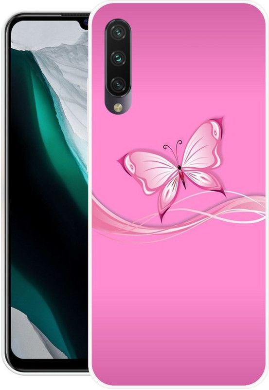 PINKZAP Back Cover for Mi A3  (Pink, Grip Case, Silicon, Pack of: 1)