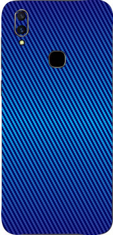 BUGGU Vivo V11, vivo v 11 Mobile Skin  (Ultra Super Blue Carbon Fiber Skin With High Matte Finish., Mobile Skin (Back+Side+Camera))