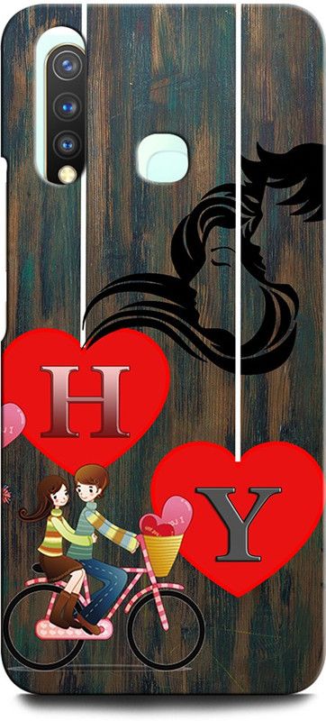 ORBIQE Back Cover for VIVO U20 1921 HY, H LOVE Y, Y LOVE H, H LETTER, Y LETTER, HY NAME  (Multicolor, Hard Case, Pack of: 1)