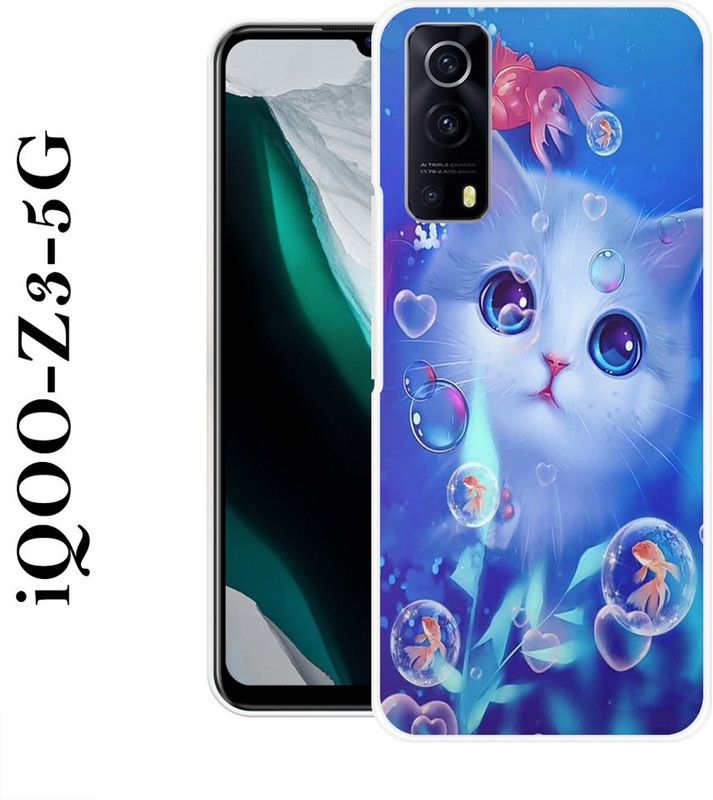 REDFLY Back Cover for IQOO Z3 5G  (Blue, Silicon)