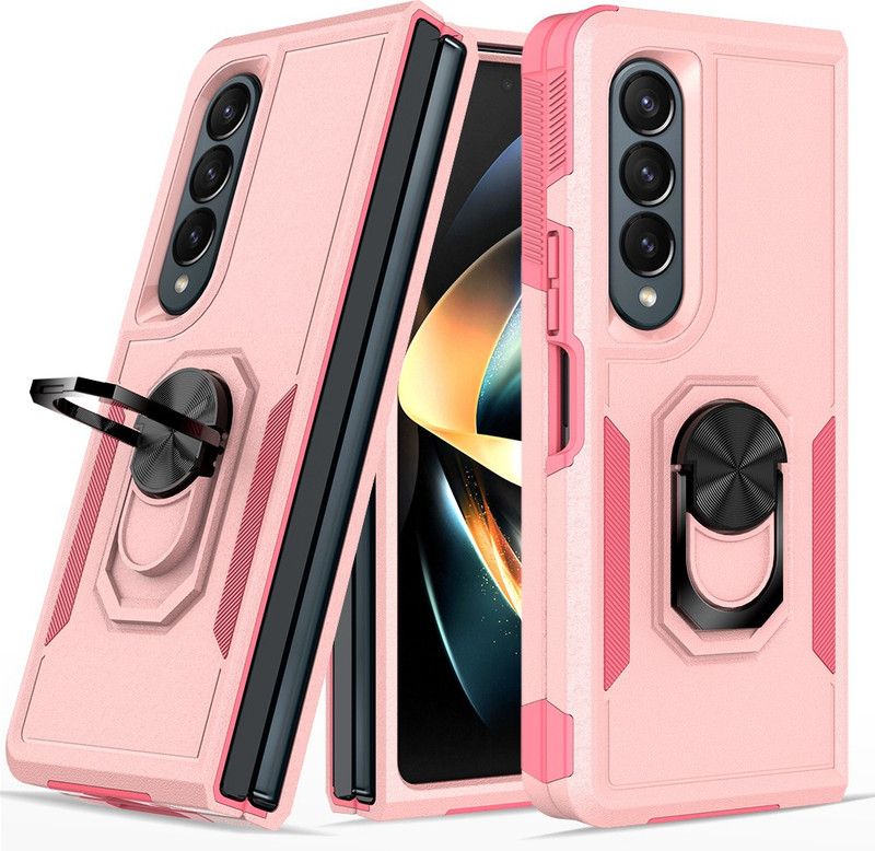 HEAVY DUTY Back Cover for Samsung Galaxy Z Fold 4  (Pink, Shock Proof, Pack of: 1)