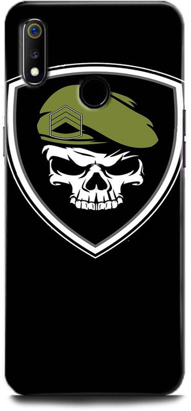 Afterglow Back Cover for Realme 3 Pro ARMMY, MILITARY, SKULL, MILITARY SKULL  (Multicolor, Shock Proof, Pack of: 1)
