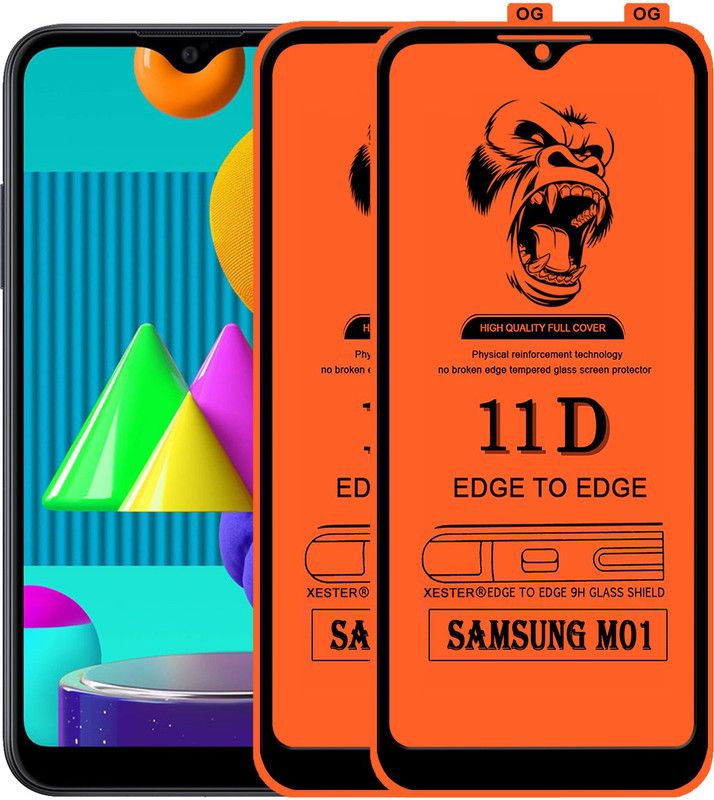 PEPHONE Edge To Edge Tempered Glass for SAMSUNG GALAXY M01  (Pack of 1)