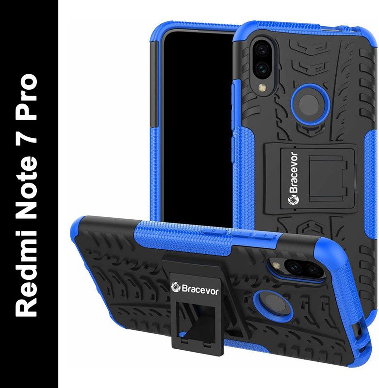 KrKis Back Cover for Redmi Note 7 Pro  (Blue, Shock Proof, Pack of: 1)