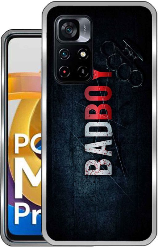 Vascase Back Cover for Poco M4 Pro 5G  (Black, Blue, Silicon, Pack of: 1)