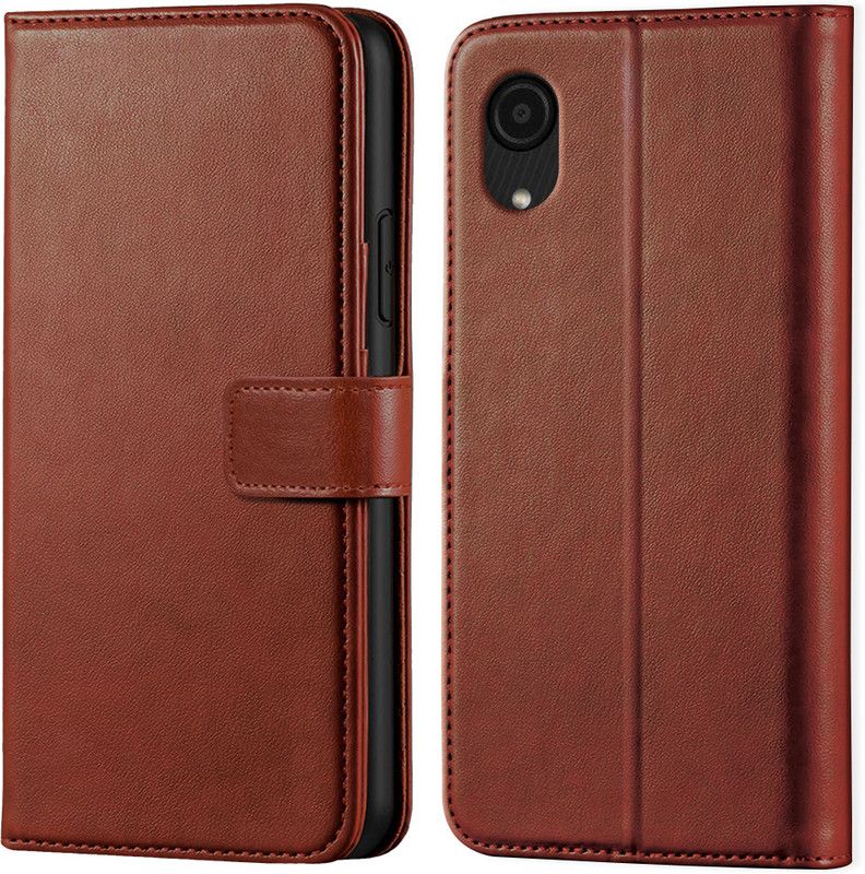 Pidgeot Wallet Case Cover for Samsung Galaxy A03 Core | Inside TPU with Card Pockets | Wallet Stand | Magnetic Closure |  (Brown, Grip Case, Pack of: 1)