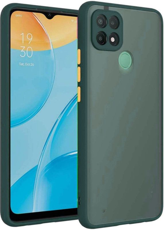 ASMANTIC Back Cover for Samsung Galaxy A22 5G  (Green, Pack of: 1)