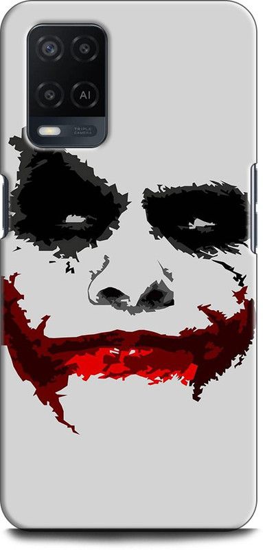 INDICRAFT Back Cover for OPPO A54, CPH2239 JOKER, BATMAN, DARK KNIGHT, WHY SO SERIOUS  (Multicolor, Dual Protection, Pack of: 1)