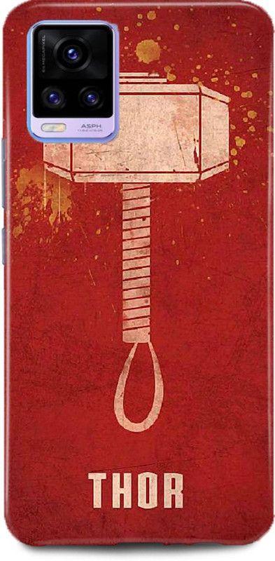 MP ARIES MOBILE COVER Back Cover for ViVO V21, V2050, THOR HAMMER AVENGER MARVEL SUPERHERO COMIC AVENGERS END GAME  (Multicolor, Hard Case, Pack of: 1)