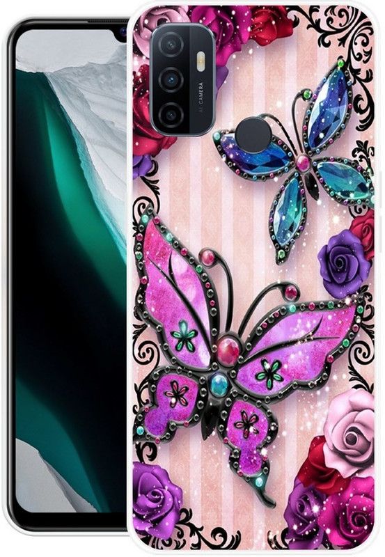 Chahar Back Cover for Oppo A33, Oppo A53  (Multicolor, Grip Case, Silicon, Pack of: 1)