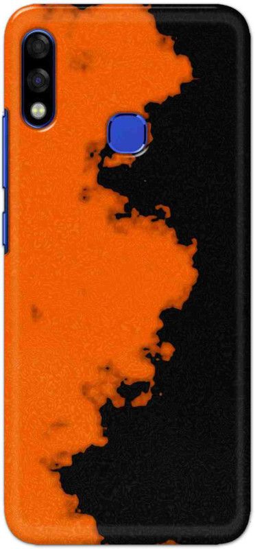 NDCOM Back Cover for Infinix Hot 7 Pro Orange Black Pattern Printed  (Multicolor, Hard Case)