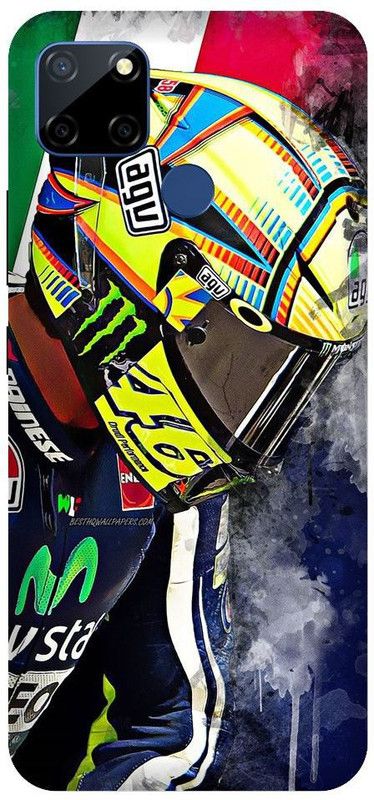 URCHIN Back Cover for Narzo 30A valentino rossi, vr46, vr46 helmet, agv, bike rider, motogp  (Multicolor, Shock Proof)