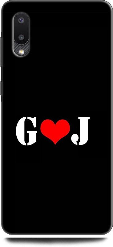Afterglow Back Cover for SAMSUNG Galaxy M02 G J, G LOVES J, NAME, LETTER, ALPHABET, GJ LOVE, HART  (Multicolor, Shock Proof, Pack of: 1)