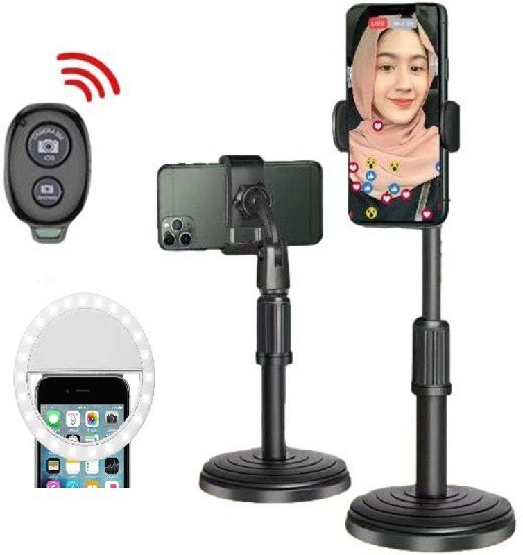 FKU Adjustable phone stand Bluetooth Remote Live broadcast phone holder ring light Mobile Holder