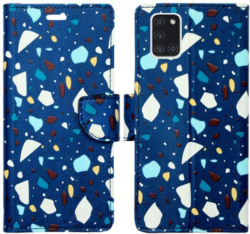 Mxkart Flip Cover for Samsung Galaxy A31  (Blue)
