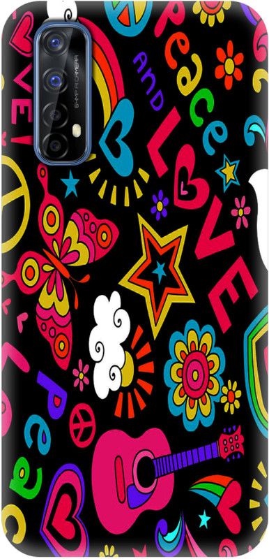 Smutty Back Cover for Realme 7, Realme Narzo 20 pro, RMX2151, RMX2163, RMX2161 - Love Graffiti Print  (Multicolor, Hard Case, Pack of: 1)