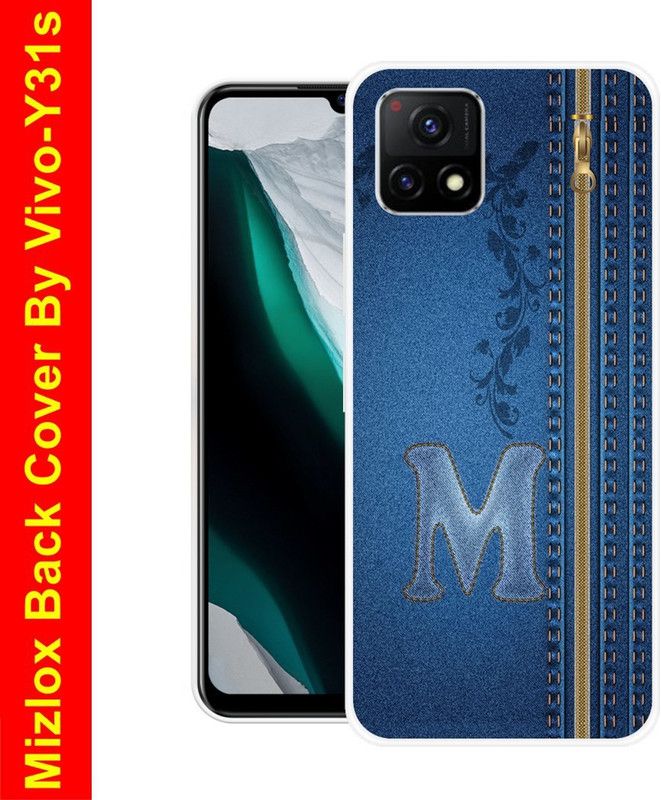 Mizlox Back Cover for Vivo Y31s  (Blue, Silicon, Pack of: 1)