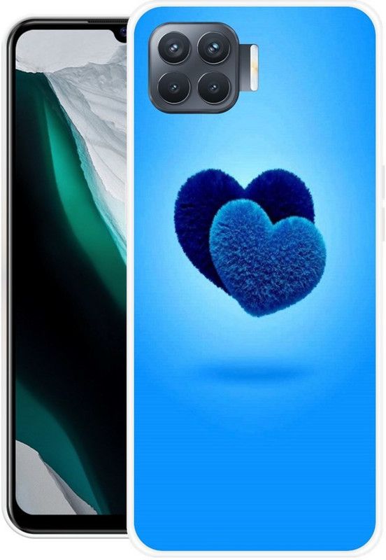 Krtagy Back Cover for Oppo F17 Pro  (Blue, Dual Protection, Silicon, Pack of: 1)