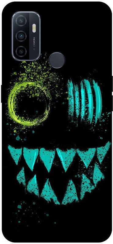 URCHIN Back Cover for Oppo A33 ghost, neon, cool, logo, game, trap, trand  (Multicolor, Shock Proof, Pack of: 1)