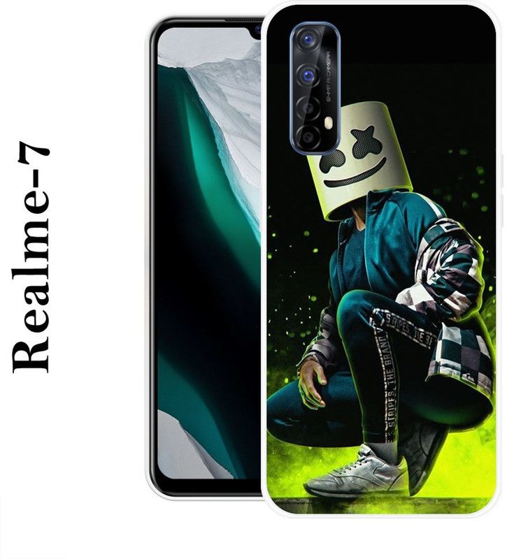 JATLAND Back Cover for Realme 7  (Multicolor, Silicon)