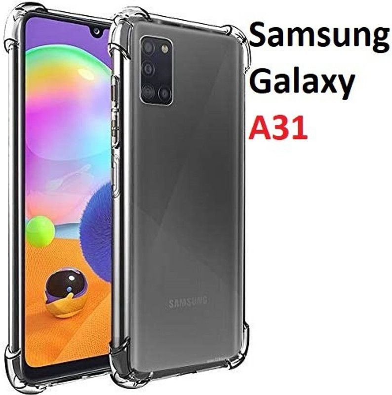 Gargi Back Cover for samsung A31  (Transparent, Shock Proof, Silicon, Pack of: 1)