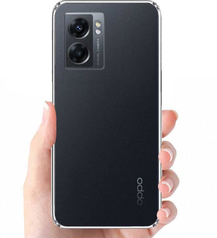 COVERNEW Back Cover for OPPO A77  (Transparent, Pack of: 1)