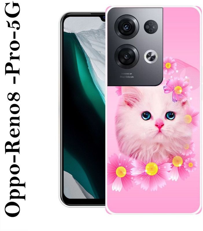 Sswastik Back Cover for Oppo Reno8 Pro 5G  (Pink, Yellow, Grip Case, Silicon)