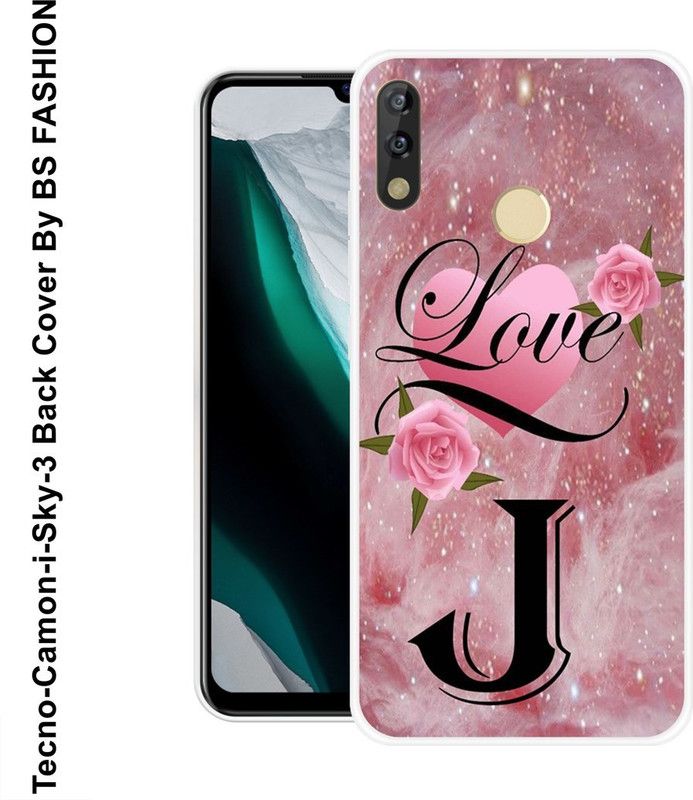 BSRAJ Back Cover for Tecno Camon i Sky 3  (Pink, Black, Silicon)