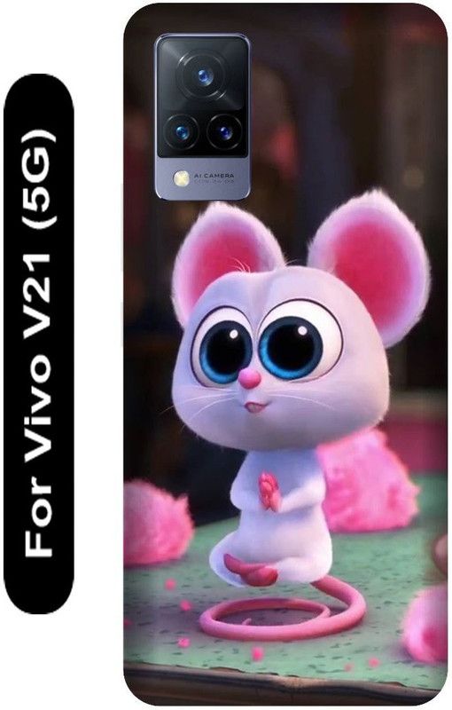 SSMORYA Back Cover for Vivo V21 5G, Cartoon Printed  (Multicolor, Hard Case, Pack of: 1)
