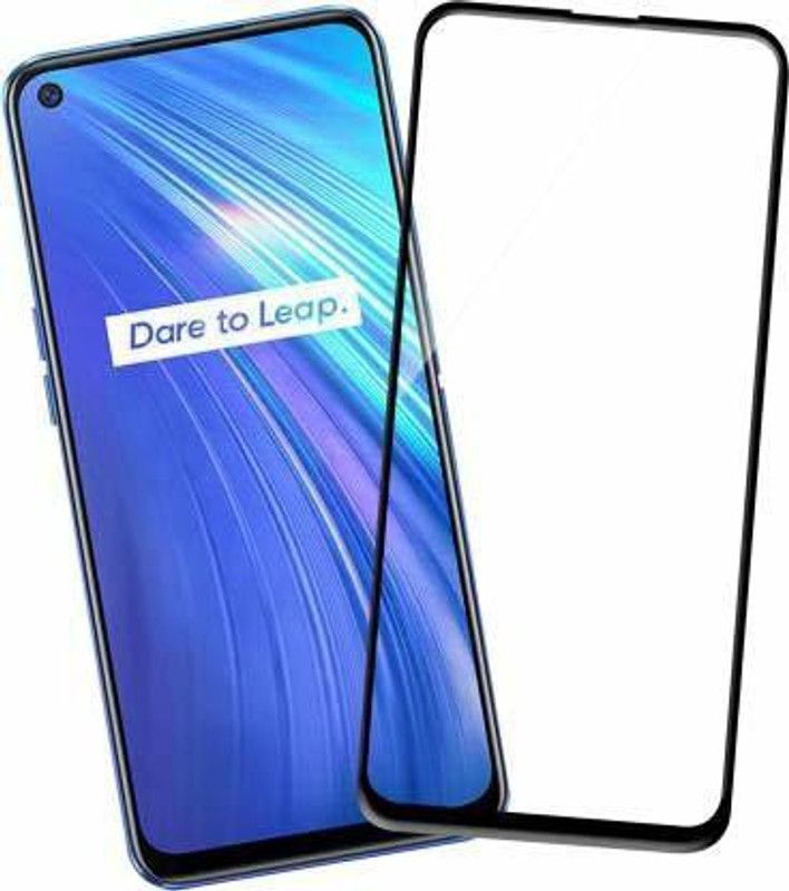 NaturalBuy Edge To Edge Tempered Glass for Realme 6 (Full Glue )  (Pack of 2)