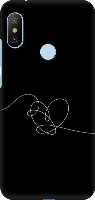 Flipkart SmartBuy Back Cover for Mi Redmi 6 pro  (Black, White, Hard Case, Pack of: 1)
