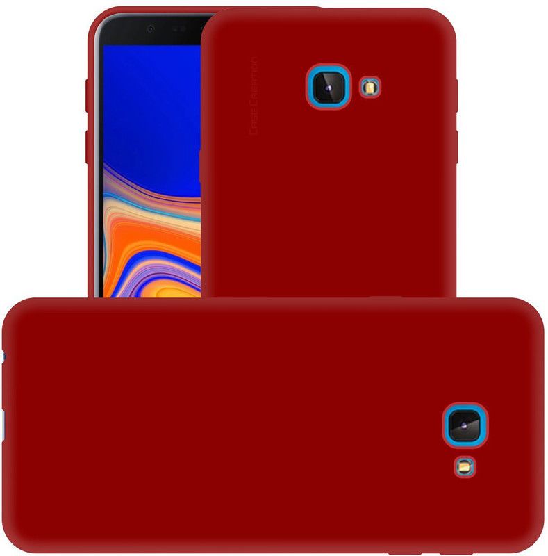 CASE CREATION Back Cover for Samsung Galaxy J4 Plus  (Red, Dual Protection, Pack of: 1)